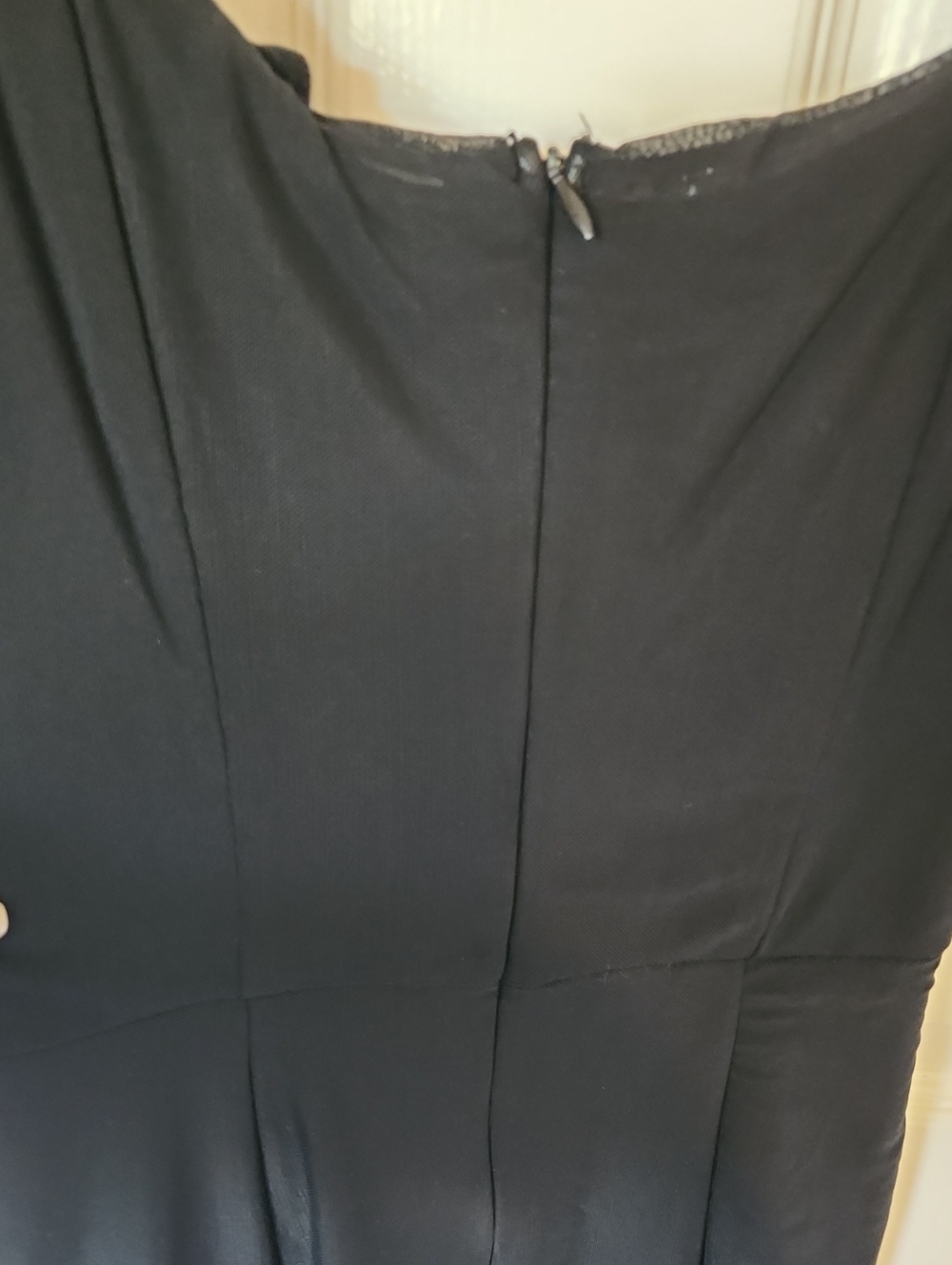 SELFIE LESLIE Ruched Black Dress with Tie Front NWT - Picture 4 of 13